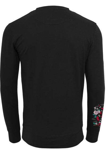 Mr. Tee Snake Flowers Crewneck black