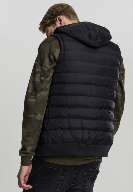 Urban Classics Small Bubble Hooded Vest blk/blk