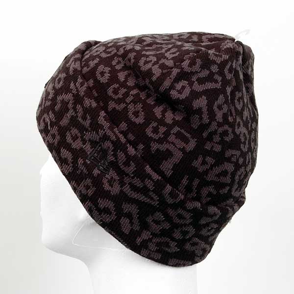 Kulich New Era Womens MLB Leopard Cuff Knit Black