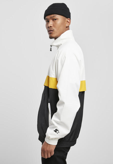 Starter Three Toned Jogging Jacket white/black/golden