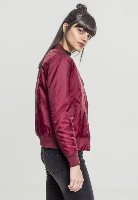 Urban Classics Ladies Basic Fashion - Gangstagroup.cz Store Hip Hop - Jacket Online Bomber burgundy