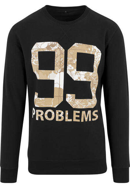 Mr. Tee 99 Problems Desert Camo Crewneck black