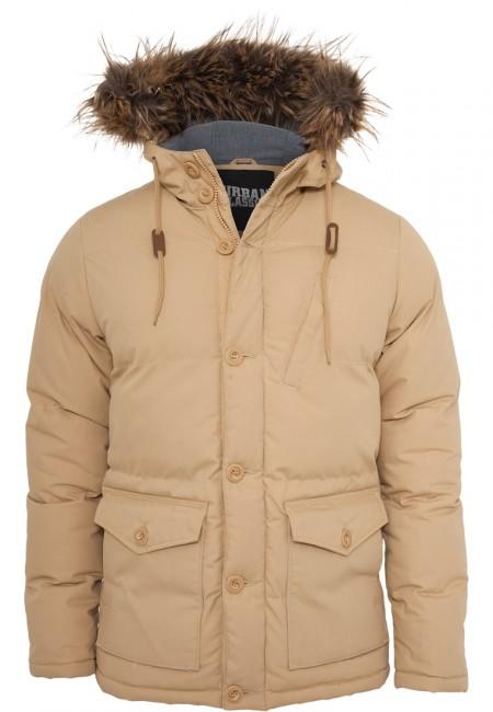 Urban Classics Chambray Lined Parka beige