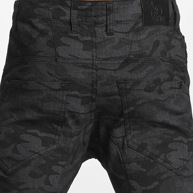 Who Shot Ya? K205 Slim Fit Camo Pants Grey Camo