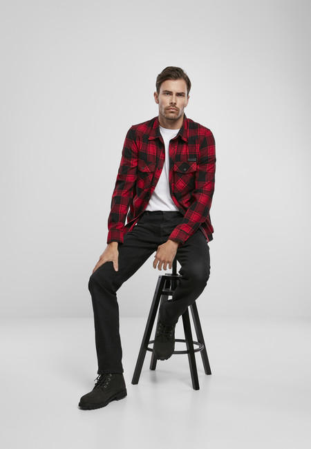 Brandit Checked Shirt red/black