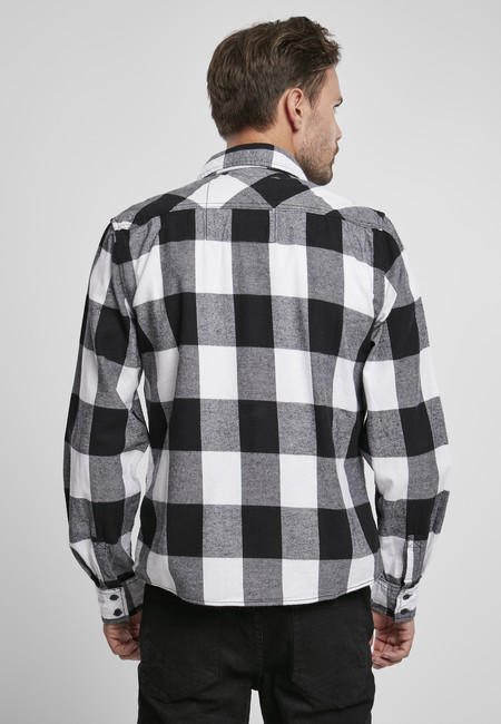 Brandit Checked Shirt white/black