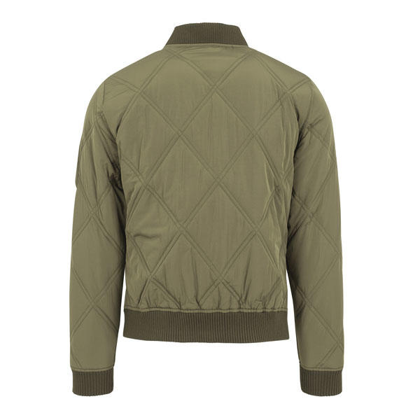 Urban Classics Big Diamond Quilt Bomber Jacket olive