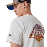 Pánské tričko New Era NBA Team Water Print LA Lakers T-shirt White