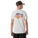 Pánské tričko New Era NBA Team Water Print LA Lakers T-shirt White