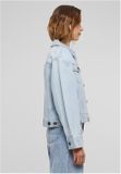 Urban Classics Ladies 80‘s Oversized Denim Jacket new light blue washed