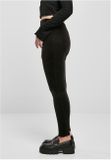 Urban Classics Ladies High Waist Rib Velvet Leggings black