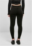 Urban Classics Ladies High Waist Rib Velvet Leggings black