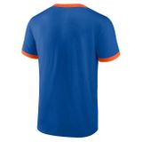 Fanatics Fundamental SS Biblend Ringer Tee New York Mets deep royal/dark orange