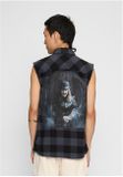 Brandit Ozzy Checkshirt Sleeveless black/grey