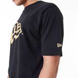 Pánské tričko New Era Flag Oversized T-Shirt Black Gold