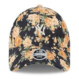 Dámská kšiltovka New Era 9Forty WMNS MLB Floral Cord NY Yankees Cap Black Orange