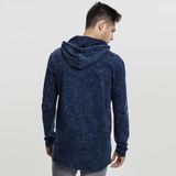 Pánská mikina Urban Classics Random Wash Hoody indigo