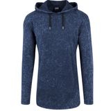 Pánská mikina Urban Classics Random Wash Hoody indigo