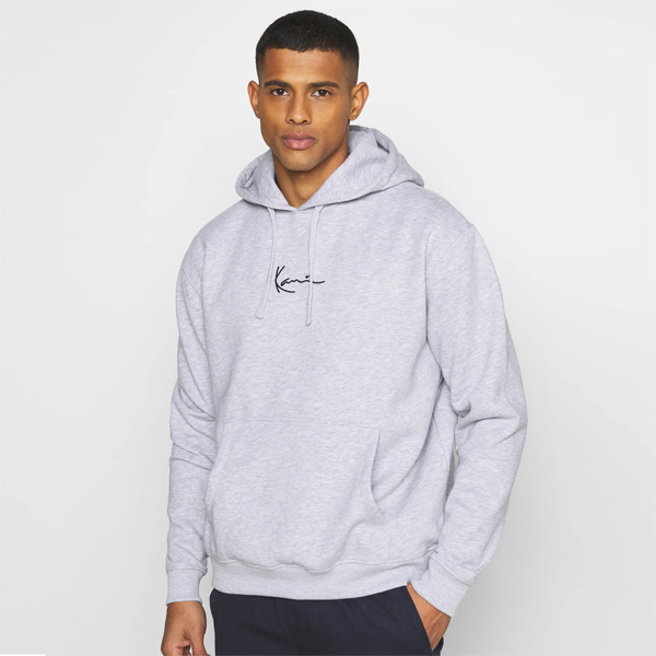 Mikina Karl Kani Small Signature Hoodie Grey