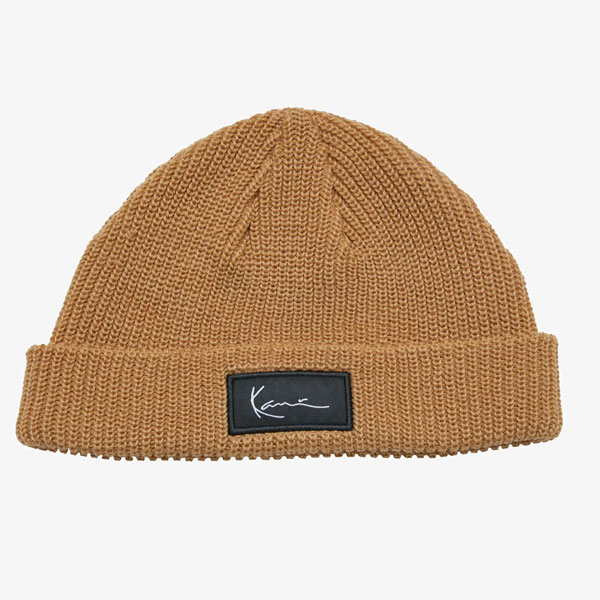 Zimní čepice karl kani Woven Signature Essential Fisherman Beanie white