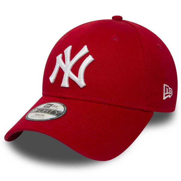 Dětská kšiltovka NEW ERA 9FORTY MLB League Basic NY Yankees Scarled Red Adjustable cap