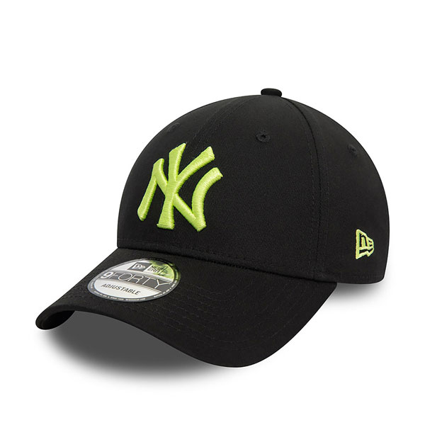Kšiltovka New Era 9FORTY MLB League Essential NY Yankees Black Neon Green adjustable cap