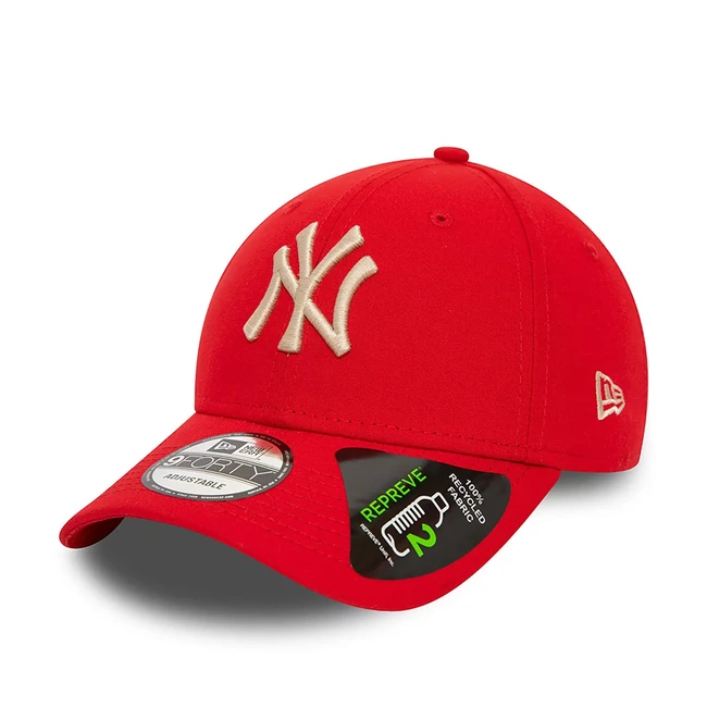 Kšiltovka New Era 9FORTY MLB Repreve NY Yankees Scarlet