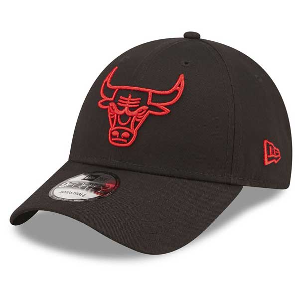 kšiltovka New Era 9Forty Neon Outline Chicago Bulls Cap Black Red