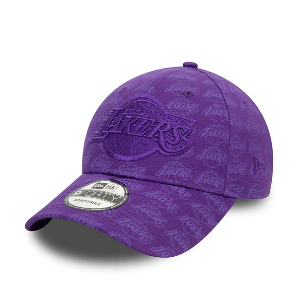 Kšiltovka New Era 9FORTY Team Monogram NBA LA LAkers Purple cap