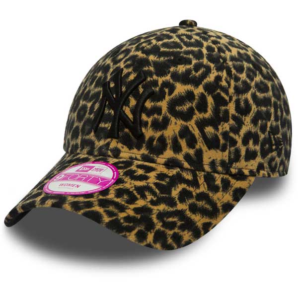 Dámská kšiltovka New Era 9Forty Womens League Essential NY Yankees Leopard Brown Adjustable cap