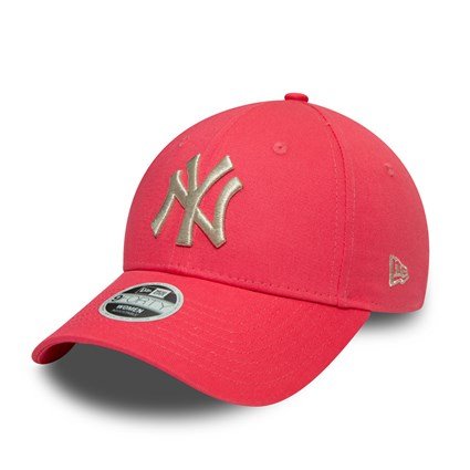 Dámská kšiltovka New Era 9Forty Womens  NY Yankees Metallic hot pink cap