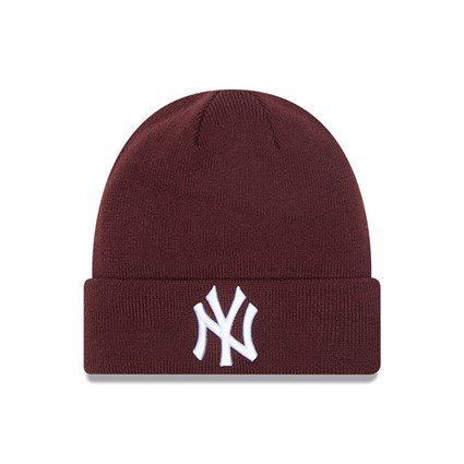 Kulich New Era MLB League Essential Cuff Knit NY Yankees Maroon