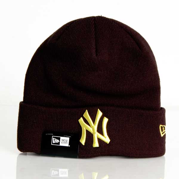 Kulich NEW ERA MLB League essential Cuff knit NY Yankees Yellow