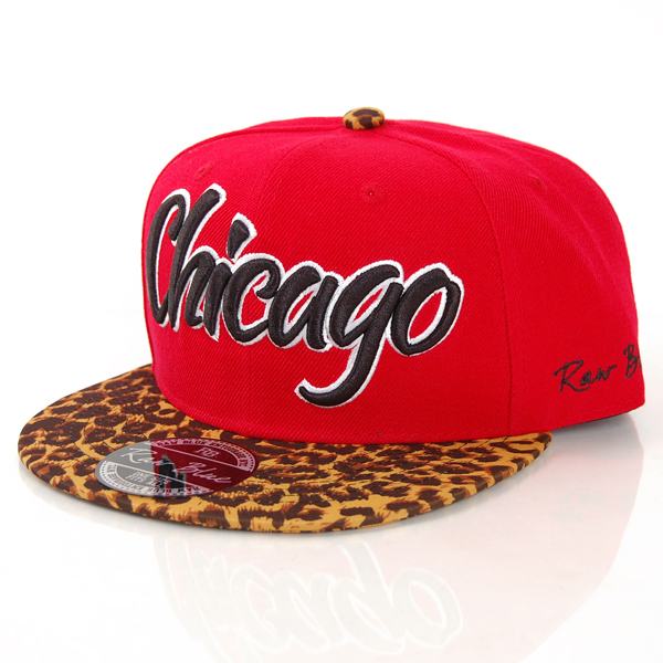 Raw Blue Leo Snapback Red Gold