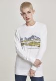 Mr. Tee Ladies Local Planet Crewneck white