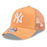 Detská kšiltovka NEW ERA 940 Af trucker MLB League essential NY cap Beige