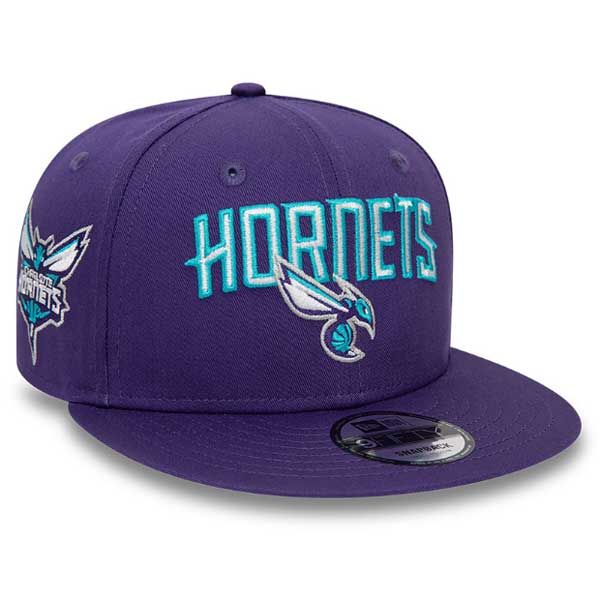 kšiltovka New Era 9FIFTY NBA Patch Charlotte Hornets Purple snapback cap
