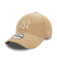 Manšestrová kšiltovka New Era 9FORTY MLB Cord NY Yankees Beige cap