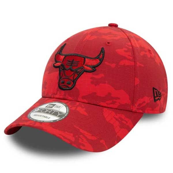 kšiltovka New Era 9FORTY NBA Tonal Camo AOP Chicago Bulls Red