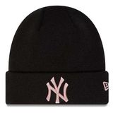 Kulich New Era Essential Knit Cuff Beanie NY Yankees Black Pink