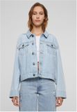 Urban Classics Ladies 80‘s Oversized Denim Jacket new light blue washed