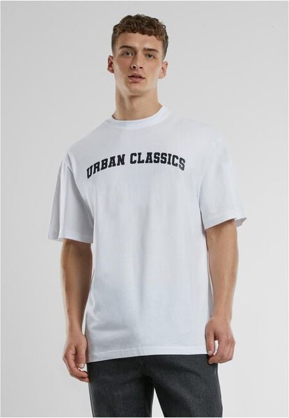 Urban Classics UC College Logo Tall Tee white