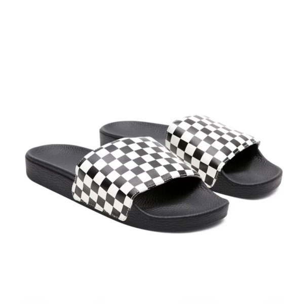 Pánské šlapky VANS MN LA COSTA SLIDE-ON (CHECKERBOARD) TRUWHT/BLK FLip Flop